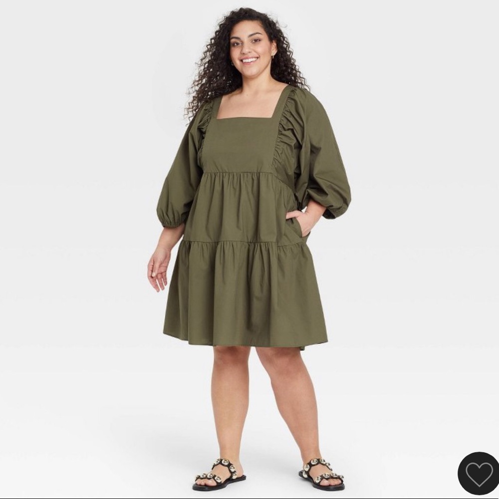 A New Day Olive Green Dress